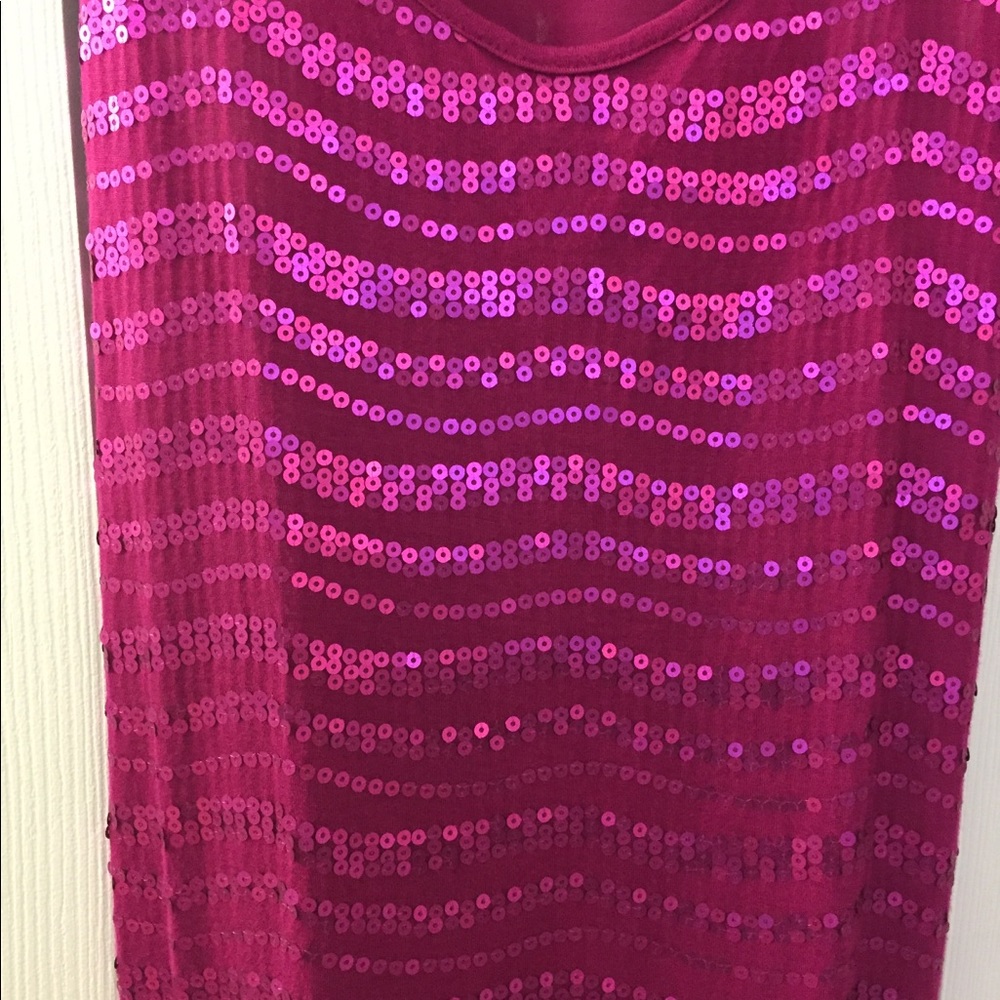 Pink Sequin Racerback Tank mossimo - Picture 2 of 3